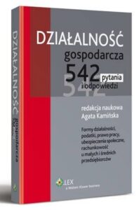 Okładka: Działalność gospodarcza. 542 pytania i odpowiedzi