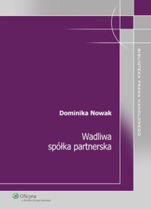 Okładka: Wadliwa spółka partnerska