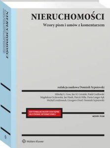 Okładka: Nieruchomości. Wzory pism i umów z komentarzem