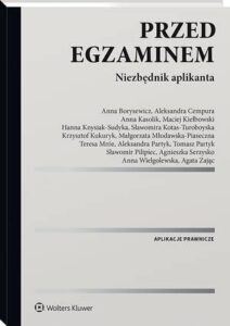 Okładka: Przed egzaminem. Niezbędnik aplikanta