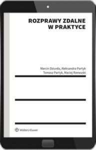 Okładka: Rozprawy zdalne w praktyce