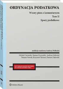 Okładka: Ordynacja podatkowa. Tom II Spory podatkowe. Wzory pism z komentarzem