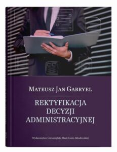 Okładka: Rektyfikacja decyzji administracyjnej