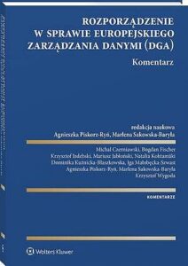 Okładka: Rozporządzenie w sprawie europejskiego zarządzania danymi. Komentarz