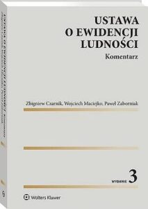Okładka: Ustawa o ewidencji ludności. Komentarz