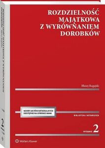 Okładka: Rozdzielność majątkowa z wyrównaniem dorobków