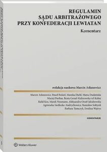 Okładka: Regulamin Sądu Arbitrażowego przy Konfederacji Lewiatan. Komentarz