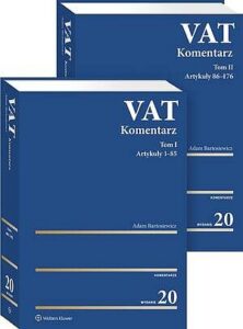 Okładka: VAT. Komentarz 2026 Tom I i II