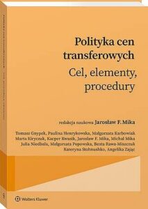 Okładka: Polityka cen transferowych. Cel, elementy, procedury