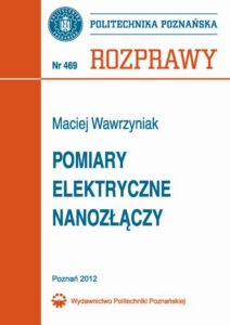 Okładka: Pomiary elektryczne nanozłączy