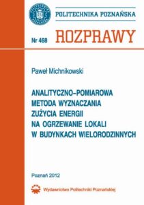Okładka: Analityczno-pomiarowa metoda wyznaczania zużycia energii na ogrzewanie lokali w budynkach wielorodzinnych