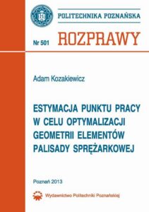 Okładka: Estymacja punktu pracy w celu optymalizacji geometrii elementów palisady sprężarkowej