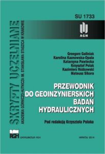 Okładka: Przewodnik do geoinżynierskich badań hydraulicznych