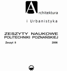 Okładka: Architektura i Urbanistyka Zeszyt naukowy 8/2006