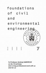 Okładka: Foundations of civil and environment al engineering 7