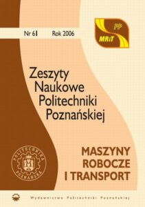 Okładka: Maszyny Robocze i Transport 61/2006