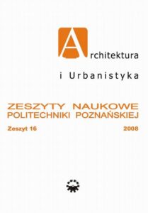 Okładka: Architektura i Urbanistyka Zeszyt naukowy 16/2008