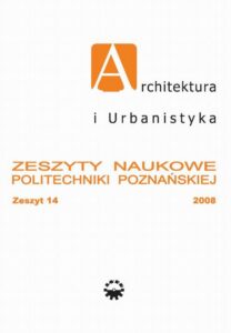 Okładka: Architektura i Urbanistyka Zeszyt naukowy 14/2008