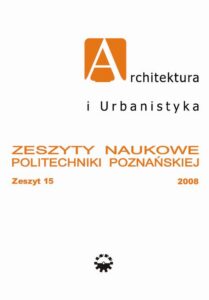 Okładka: Architektura i Urbanistyka Zeszyt naukowy 15/2008
