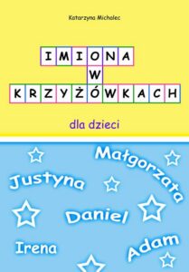 Okładka: Imiona w krzyżowkach dla dzieci