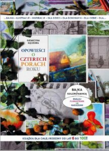 Okładka: Opowieści o czterech porach roku. Książka i kolorowanka