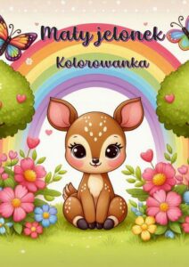 Okładka: Mały jelonek Kolorowanka