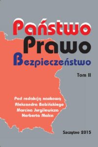 Okładka: Państwo Prawo Bezpieczeństwo. Tom II