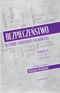 Okładka: Bezpieczeństwo w teorii i badaniach naukowych. Wyd. II uzupełnione i uaktualnione