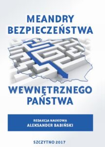 Okładka: Meandry bezpieczeństwa wewnętrznego państwa