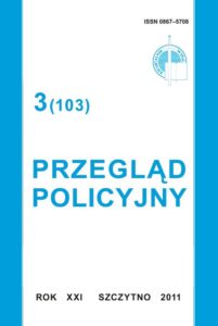 Okładka: Przegląd Policyjny 3(103)/2011