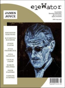Okładka: eleWator 1 (1/2012). James Joyce