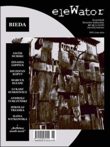 Okładka: eleWator 15 (1/2016). Bieda