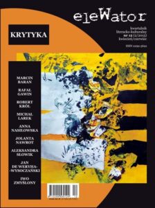 Okładka: eleWator 12 (2/2015). Krytyka
