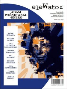 Okładka: eleWator 20 (2/2017). Adam Wiśniewski-Snerg
