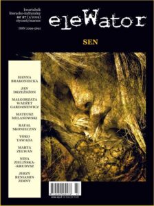 Okładka: eleWator 27 (1/2019). Sen