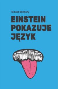 Okładka: Einstein pokazuje język