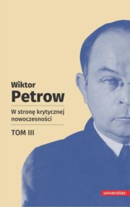 Okładka: W stronę krytycznej nowoczesności Tom 3