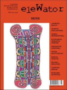 Okładka: eleWator 43 (1/2026). sens