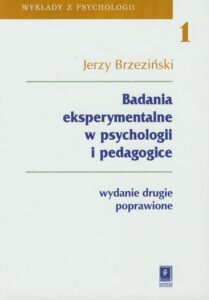 Okładka: Badania eksperymentalne w psychologii i pedagogice