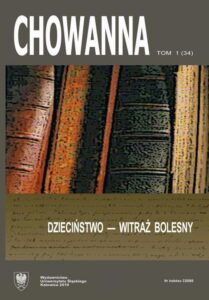 Okładka: Chowanna 2010, R. 53 (66), T. 1 (34): Dzieciństwo – witraż bolesny