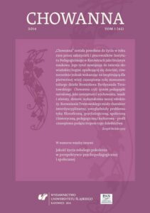 Okładka: Chowanna 2014. T. 1 (42): Jakość życia młodego pokolenia w perspektywie psychopedagogicznej i społecznej