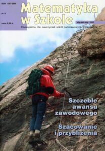 Okładka: Matematyka w Szkole. Czasopismo dla nauczycieli szkół podstawowych i gimnazjów. Nr 8