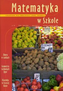 Okładka: Matematyka w Szkole. Czasopismo dla nauczycieli szkół średnich. Nr 19