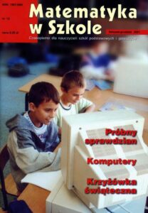 Okładka: Matematyka w Szkole. Czasopismo dla nauczycieli szkół podstawowych i gimnazjów. Nr 12