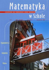 Okładka: Matematyka w Szkole. Czasopismo dla nauczycieli szkół średnich. Nr 8