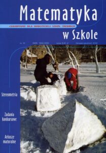 Okładka: Matematyka w Szkole. Czasopismo dla nauczycieli szkół średnich. Nr 15