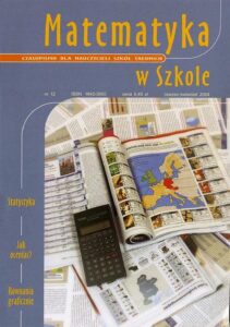 Okładka: Matematyka w Szkole. Czasopismo dla nauczycieli szkół średnich. Nr 12