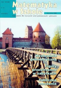 Okładka: Matematyka w Szkole. Czasopismo dla nauczycieli szkół podstawowych i gimnazjów. Nr 15