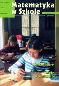 Okładka: Matematyka w Szkole. Czasopismo dla nauczycieli szkół podstawowych i gimnazjów. Nr 10
