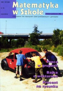 Okładka: Matematyka w Szkole. Czasopismo dla nauczycieli szkół podstawowych i gimnazjów. Nr 16